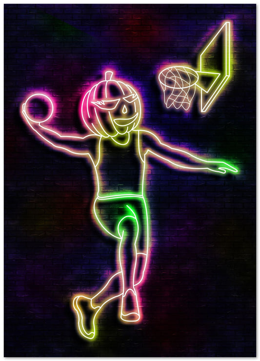 pumpkin neon basketballer - @izmo