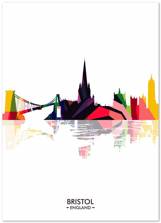 BRISTOL ENGLAND skyline city - @ziartzposter