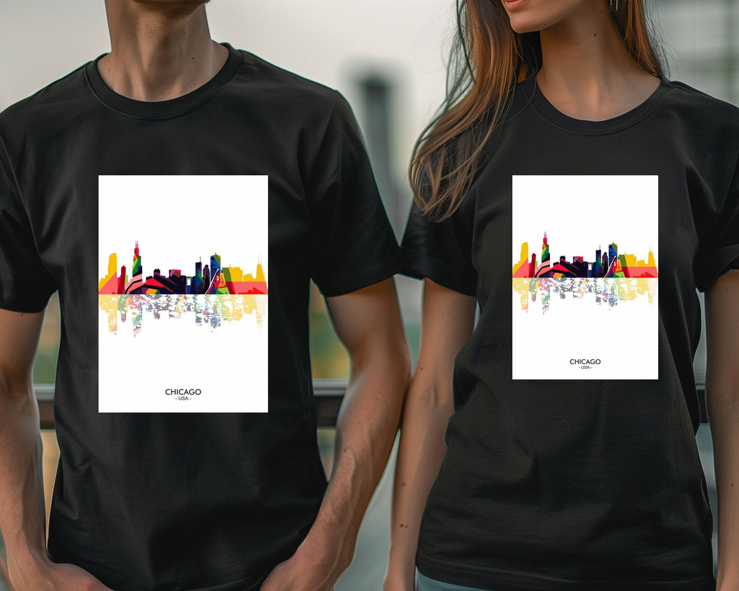 Chicago USA Skyline City - @ziartzposter