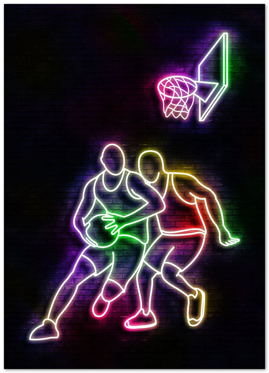 neon basketballers art17 - @izmo