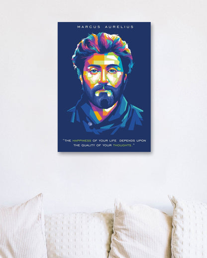 Marcus Aurelius Quote Pop Art - @WpapArtist