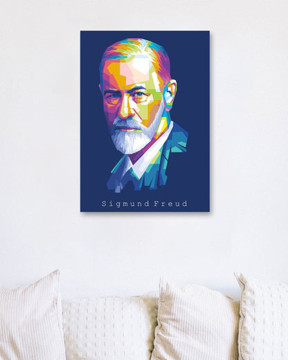 Sigmund Freud Pop Art - @WpapArtist