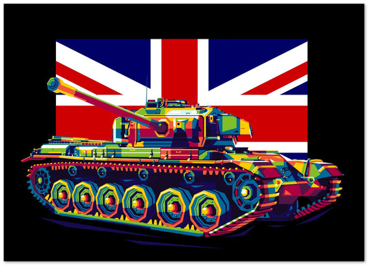 Centurion Tank in WPAP Illustration - @lintank_popart