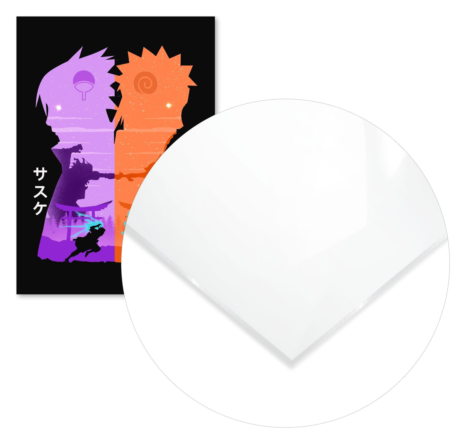 Minimalist Naruto vs Sasuke - @MyKido