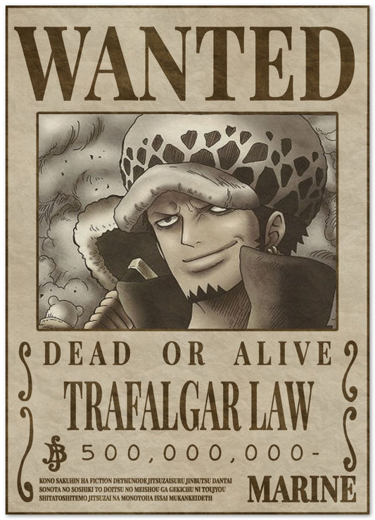 Trafalgar Law Bounty - @ZakeDjelevic