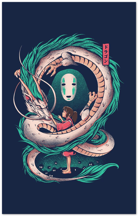 The Girl and the Dragon - @Ilustrata
