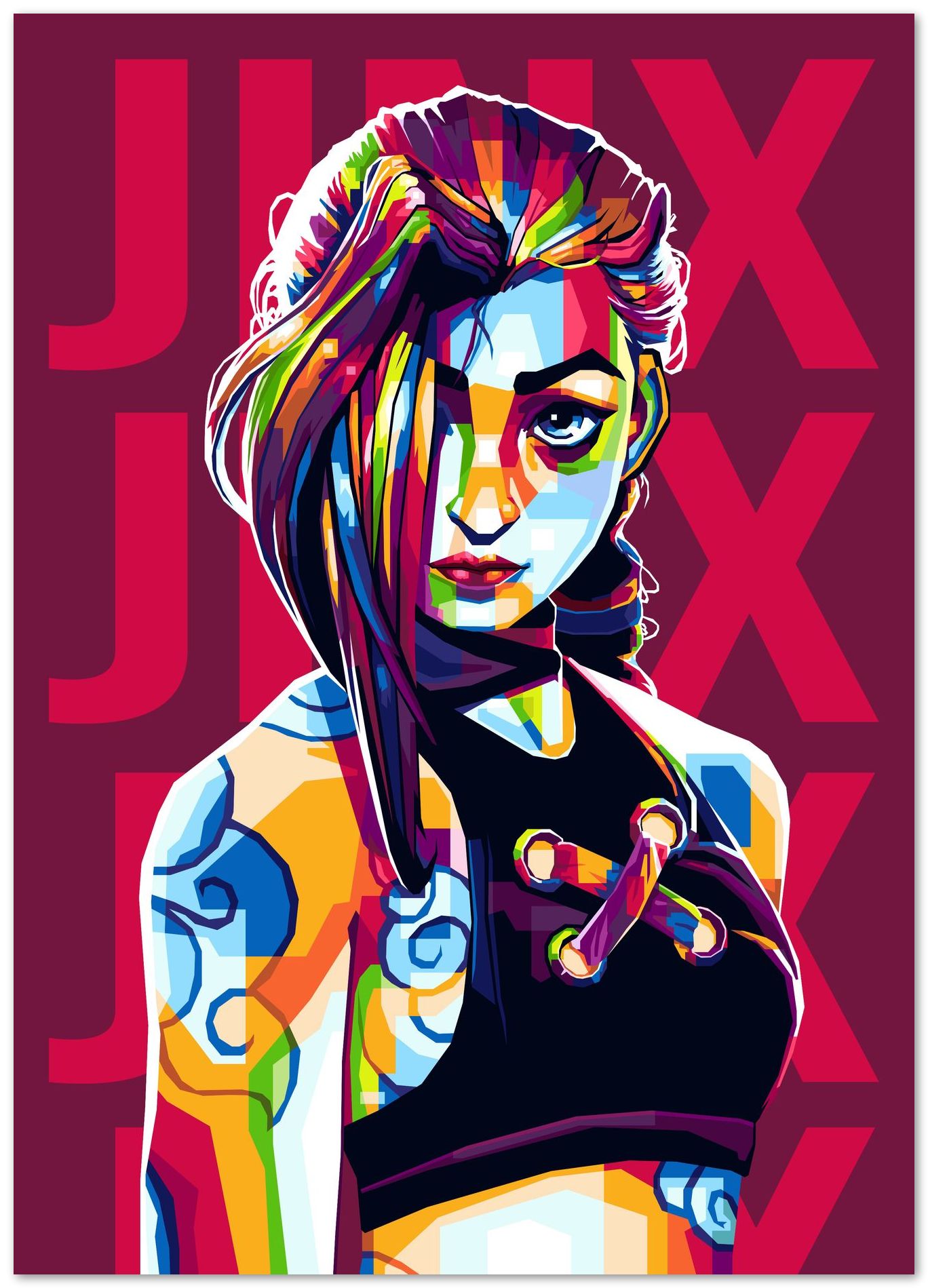 Jinx Arcane League of Legends - @MKSTUDIO