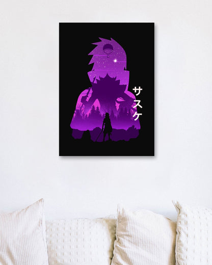 Minimalist Sasuke Uchiha - @MyKido