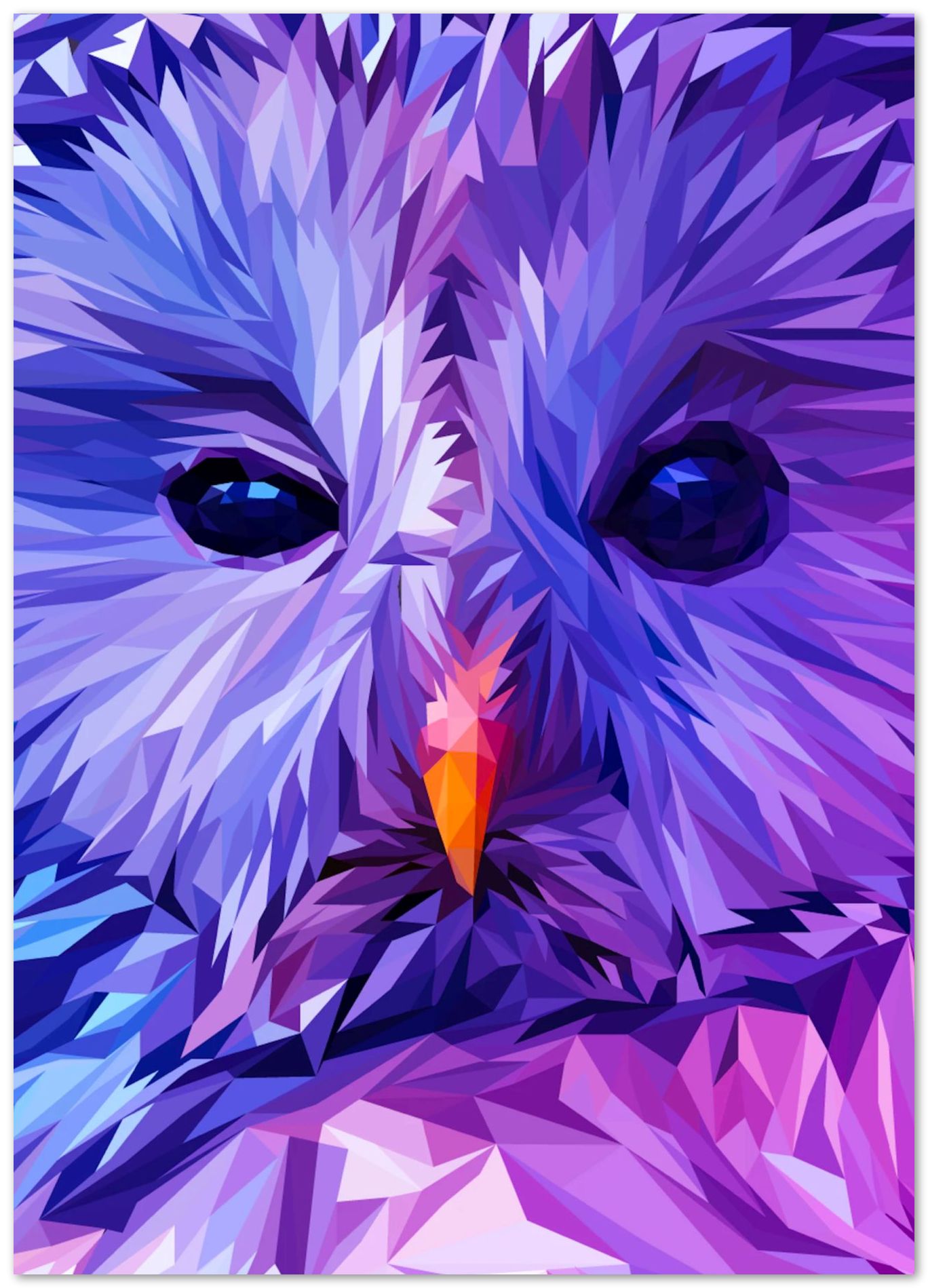 Owl Face Purple  - @Windriani