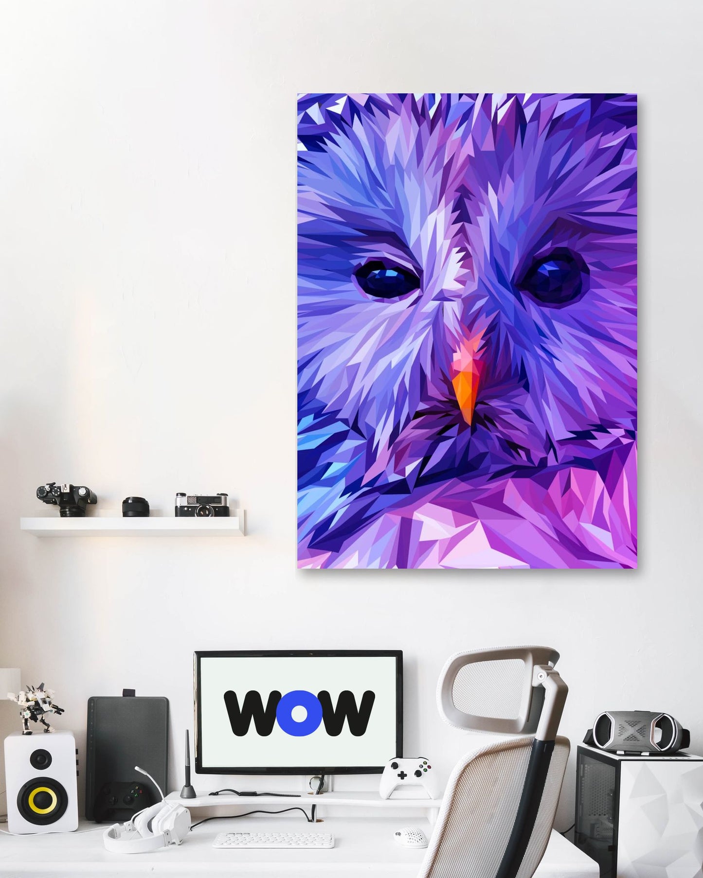 Owl Face Purple  - @Windriani