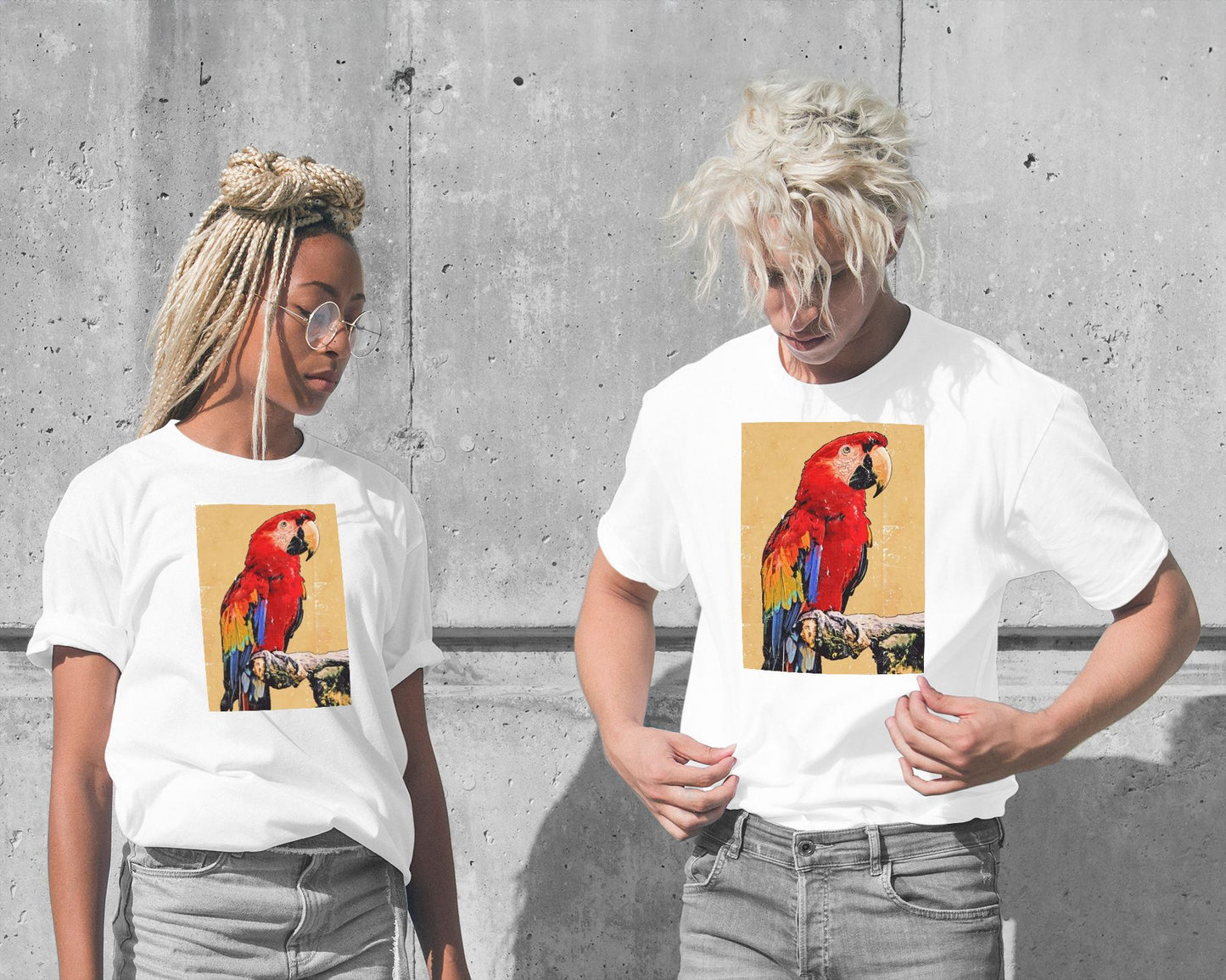 Red Scarlet Macaw Painting - @ColorizeStudio