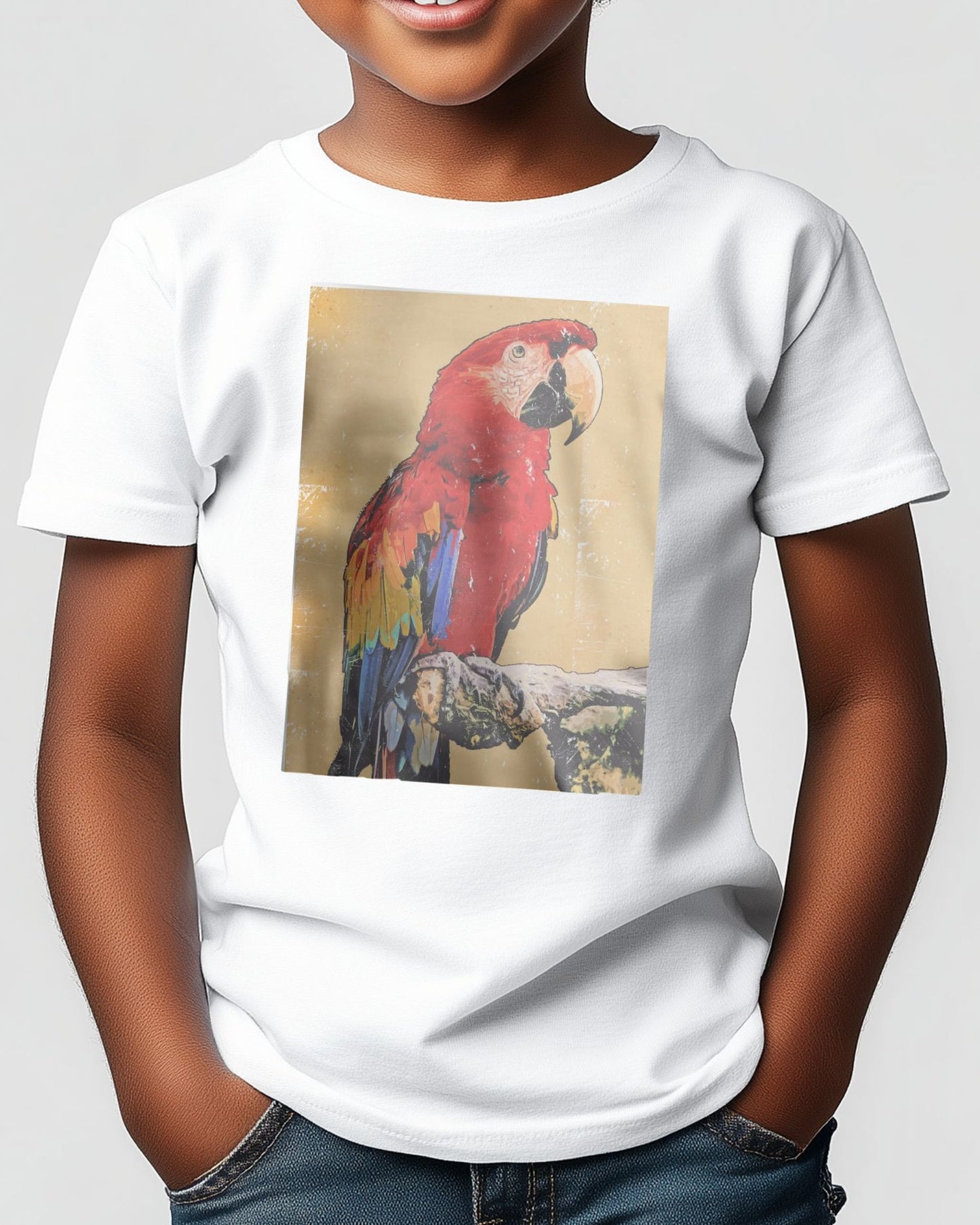 Red Scarlet Macaw Painting - @ColorizeStudio