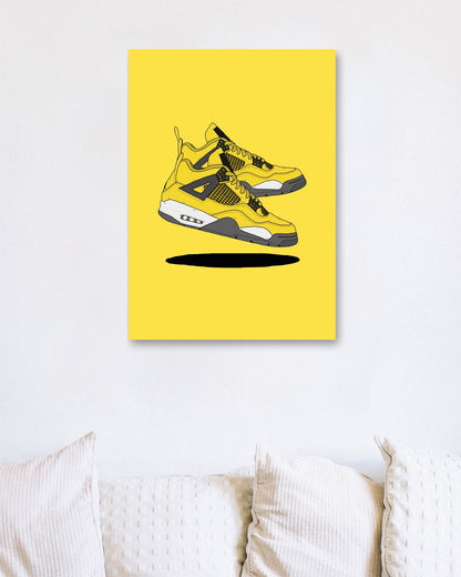 jordan 4 yellow - @SNEAKHEAD