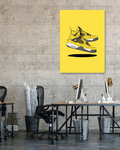 jordan 4 yellow - @SNEAKHEAD