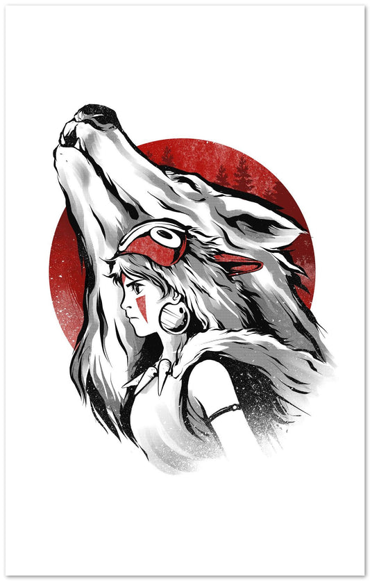 The Princess and the Wolf - @Ilustrata