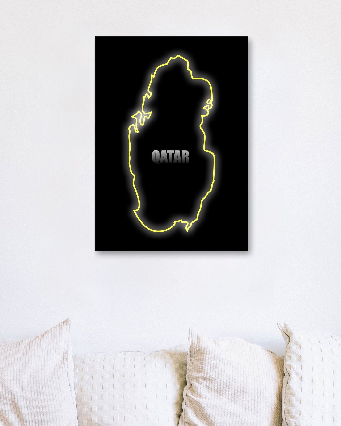 qatar maps neon - @AsranVektor
