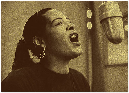 Billie Holiday Recording Retro Vintage #11 - @oizyproduction