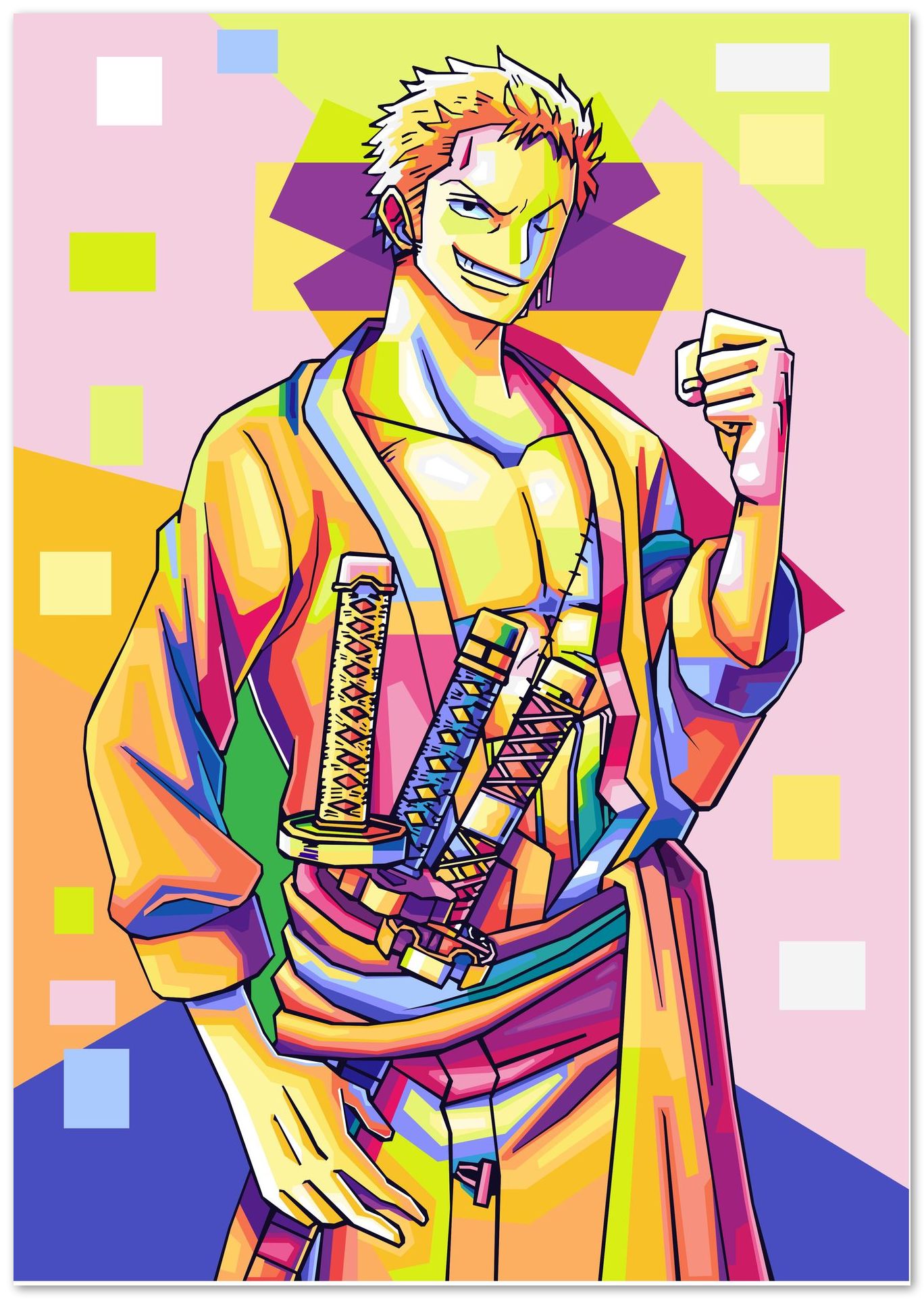 RORONOAA ZORO WPAP POP ART - @hikenthree