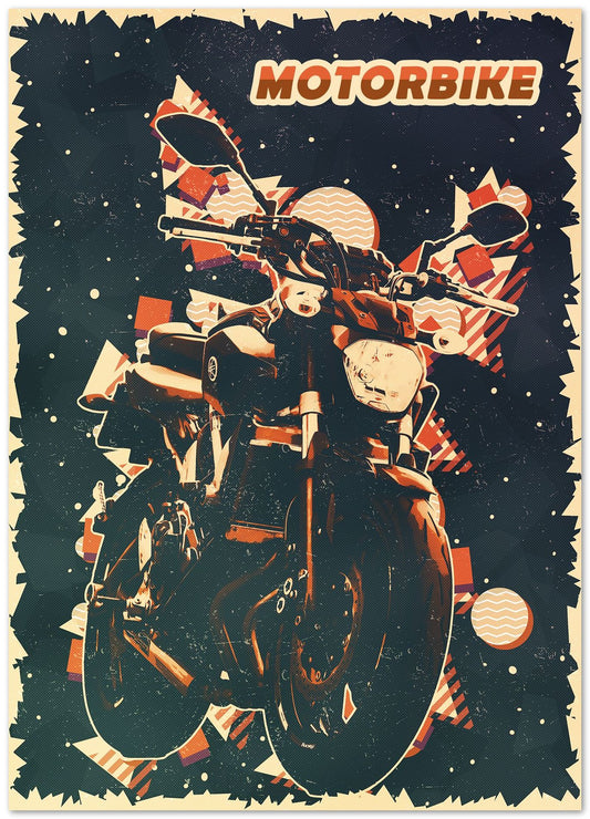 Motorbike Vintage Illustration - @ColorizeStudio