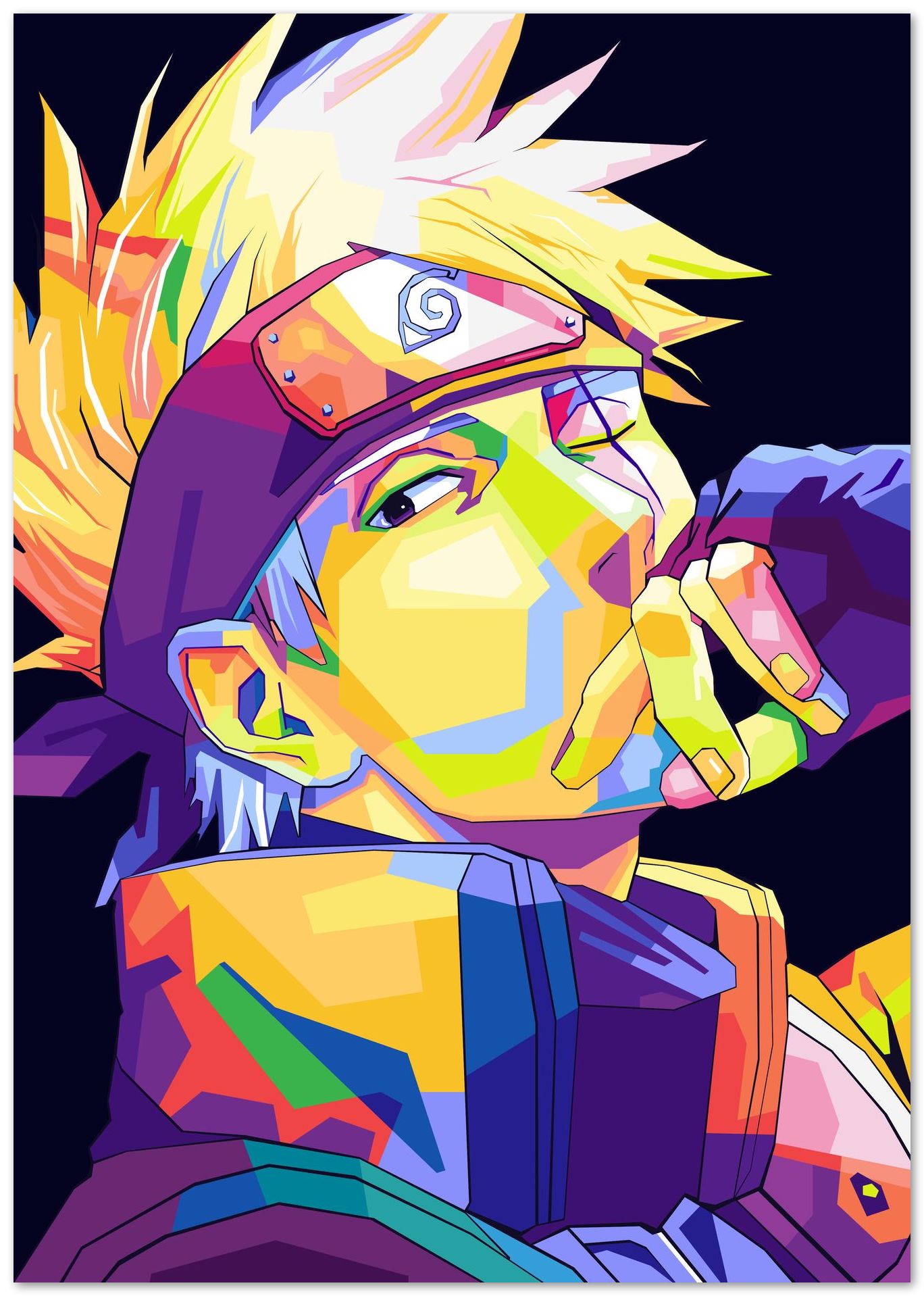 Kakashi wpap pop art - @hikenthree