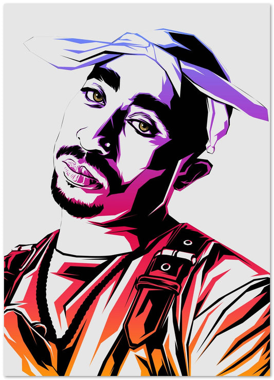 Tupac Shakur Color Art - @LuckyDream