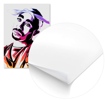 Tupac Shakur Color Art - @LuckyDream