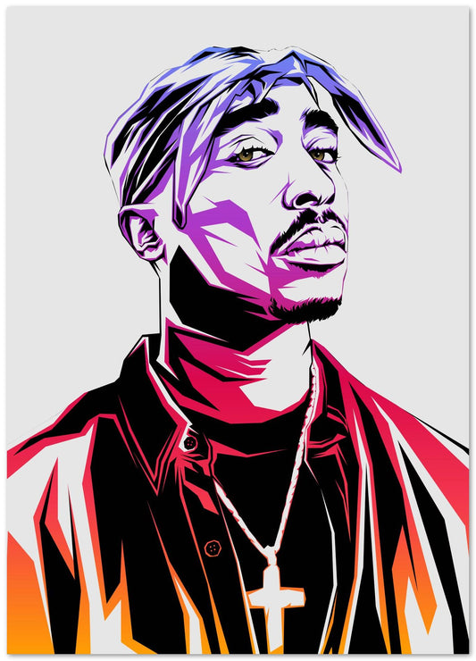 Tupac Shakur Color Art 2 - @LuckyDream