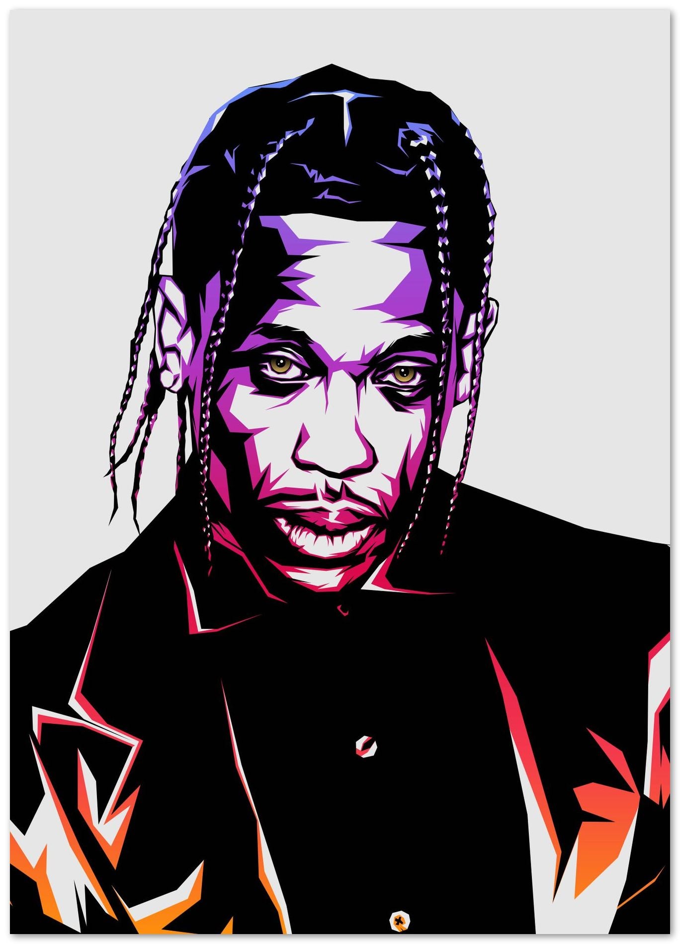 Travis Scott Color Art - @LuckyDream