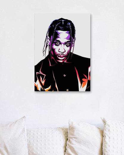 Travis Scott Color Art - @LuckyDream