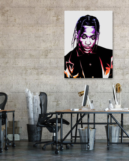 Travis Scott Color Art - @LuckyDream