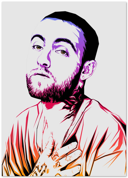 Mac Miller Color Art - @LuckyDream