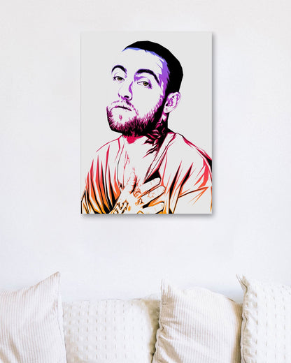 Mac Miller Color Art - @LuckyDream