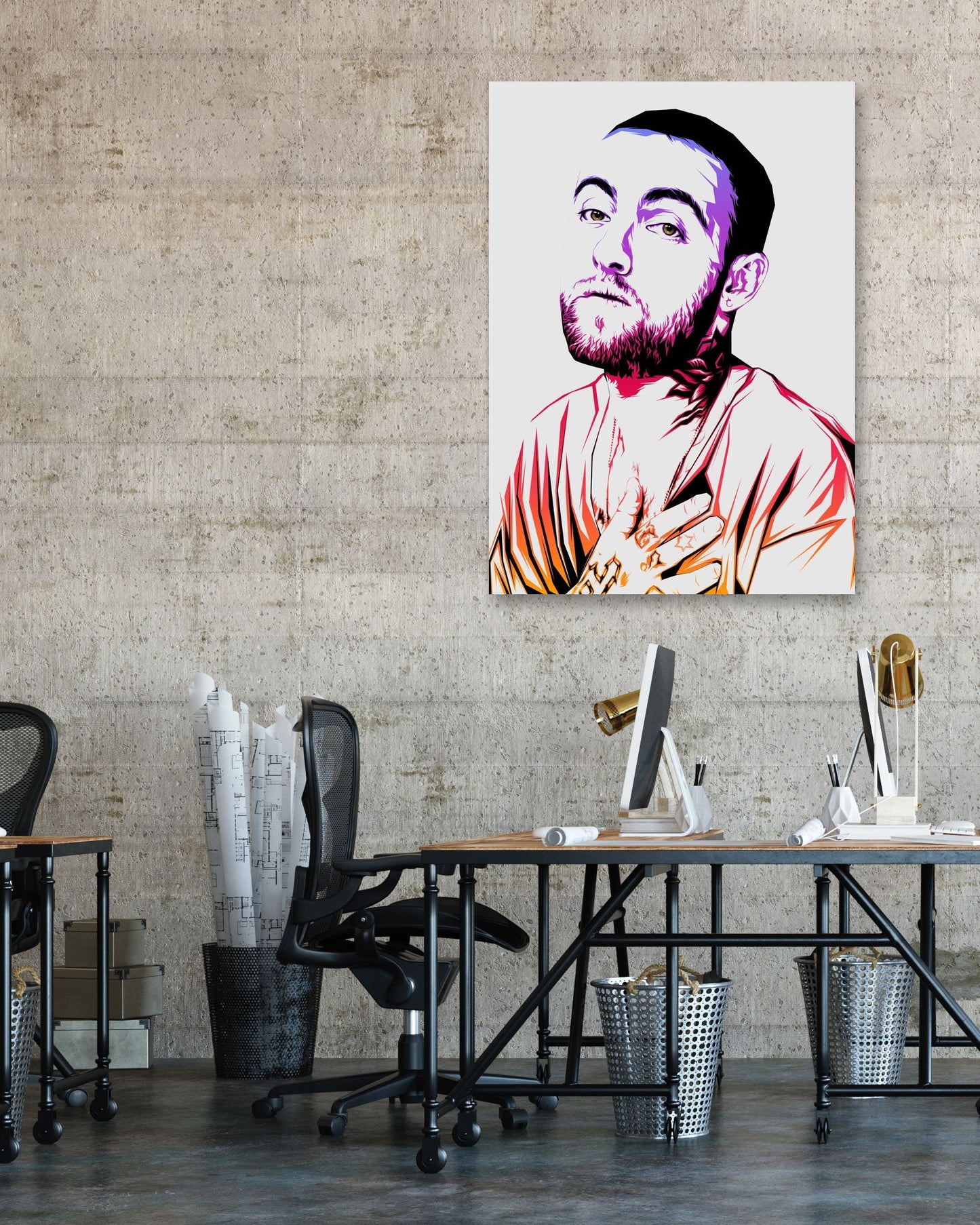 Mac Miller Color Art - @LuckyDream