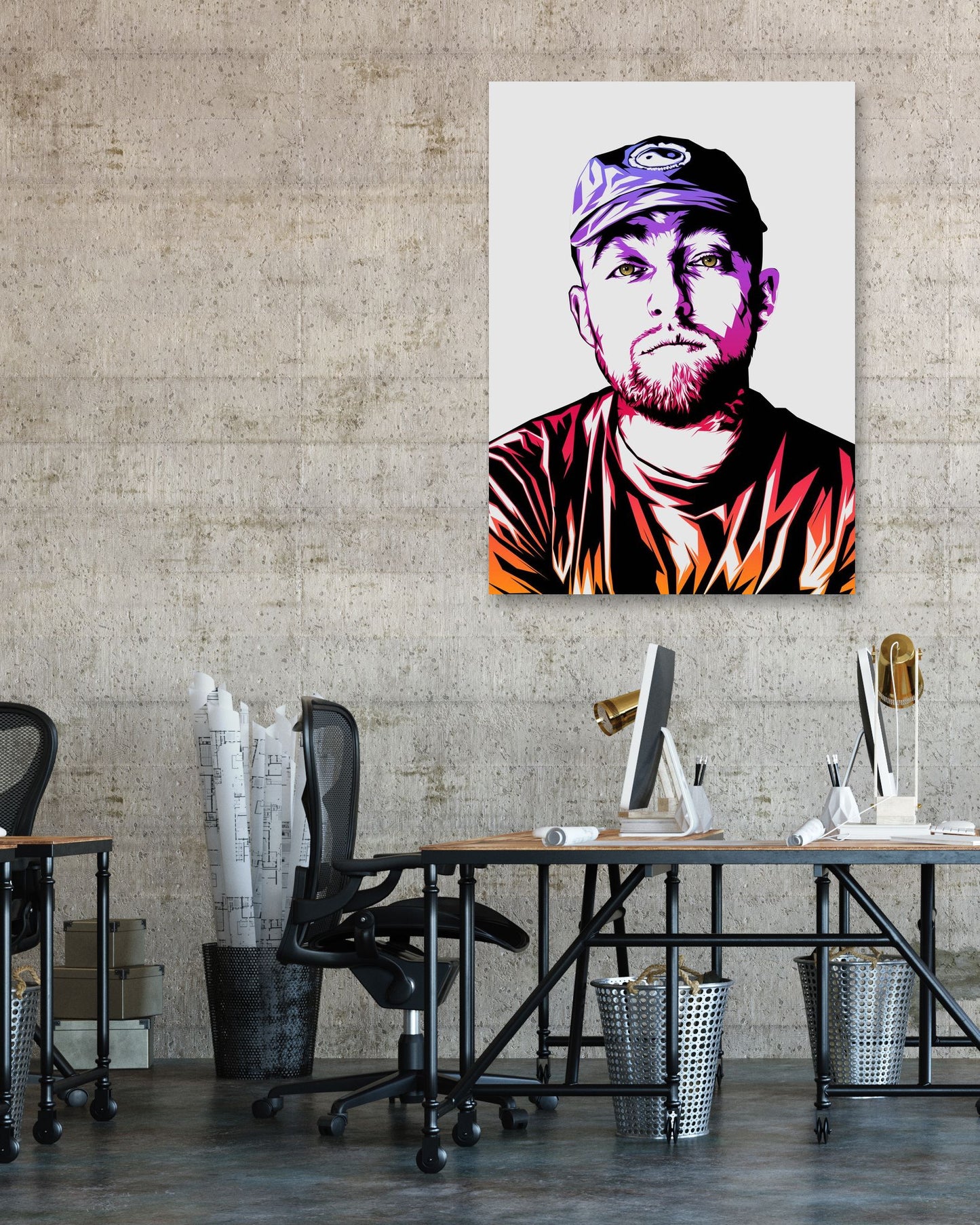 Mac Miller Color Art 1 - @LuckyDream