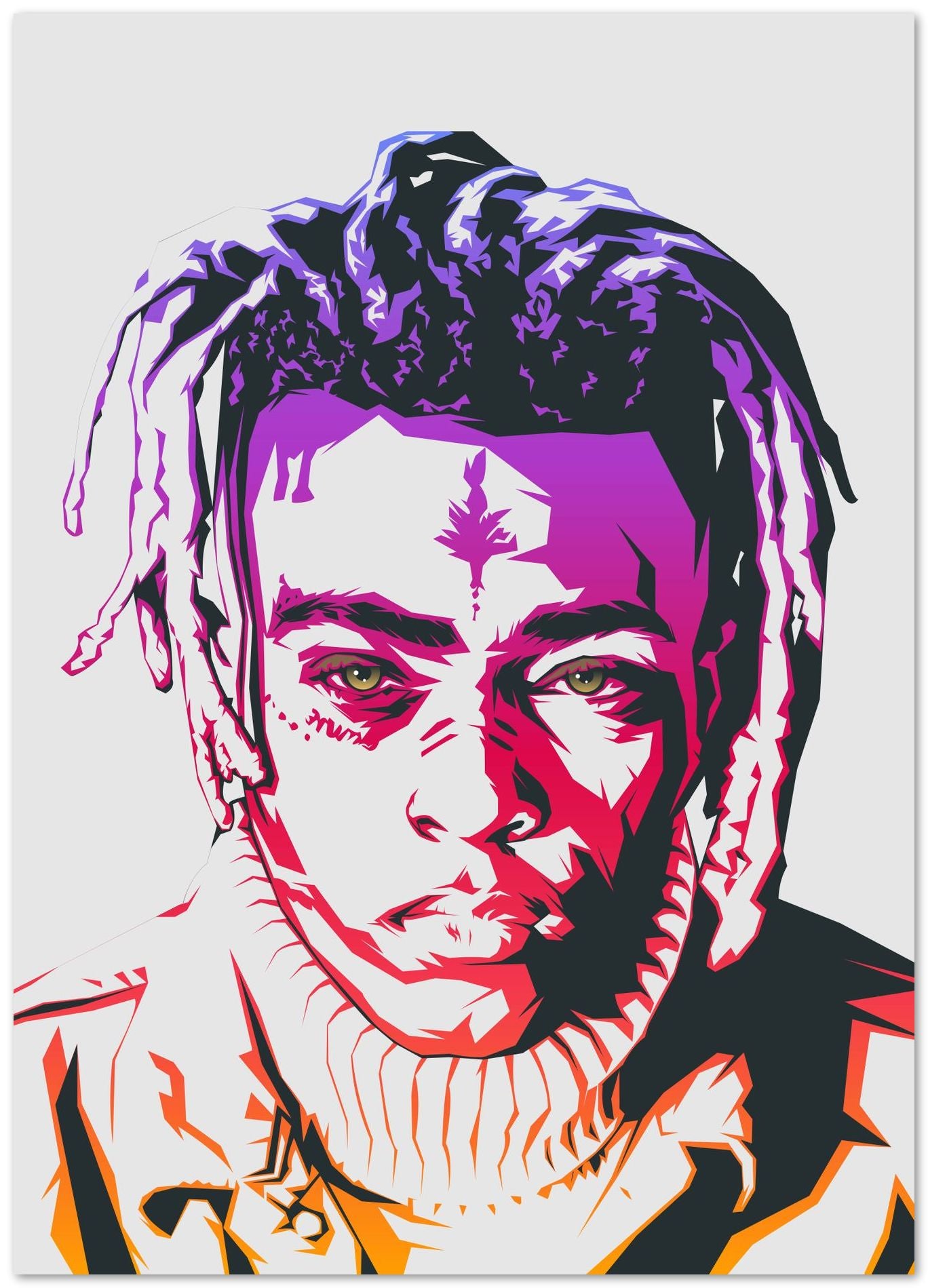 XXXTentacion Color Art 1 - @LuckyDream