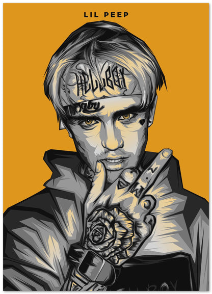 Lil Peep Pop Art 6 - @LuckyDream