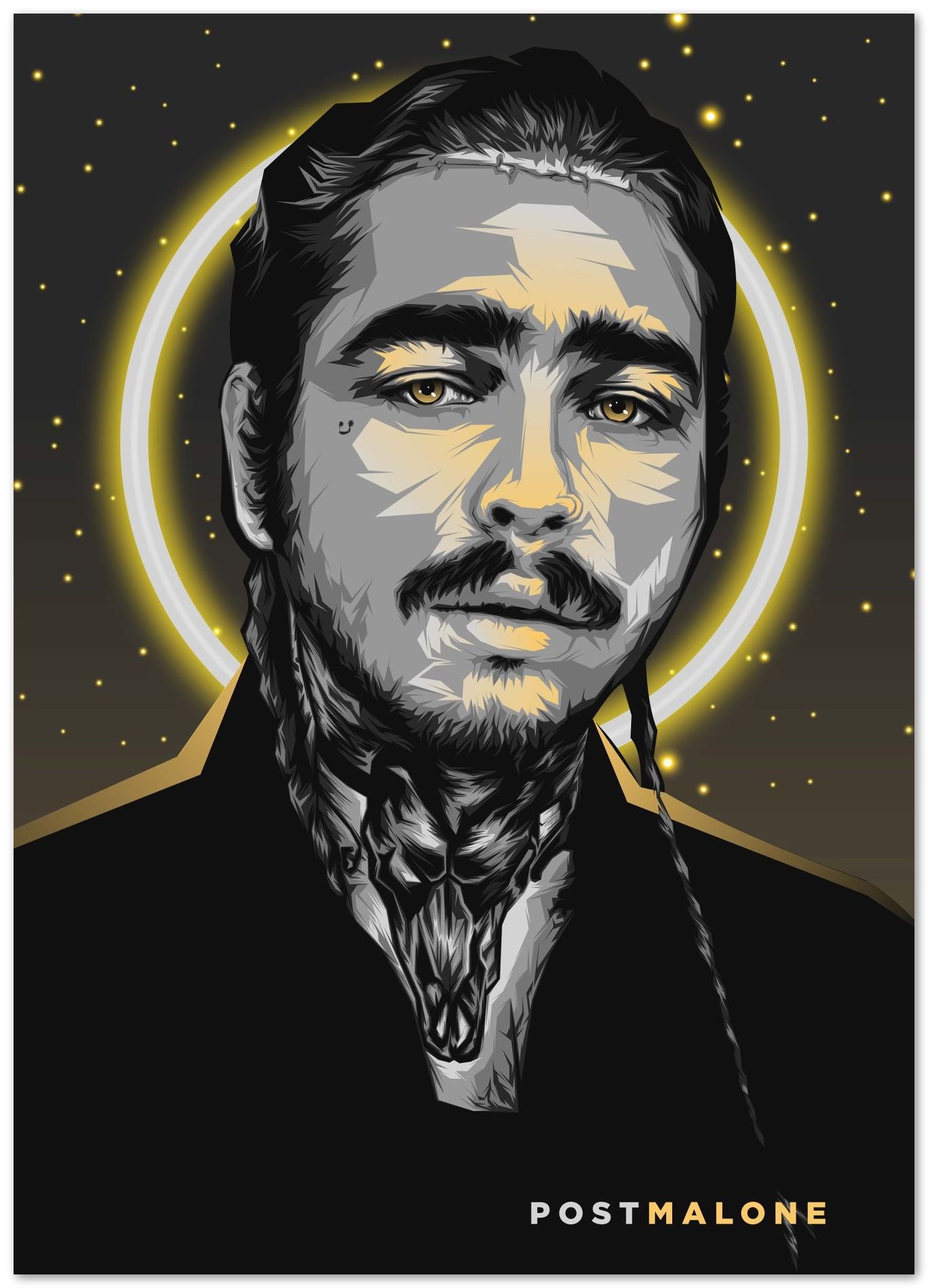 Post Malone Pop Art 7 - @LuckyDream