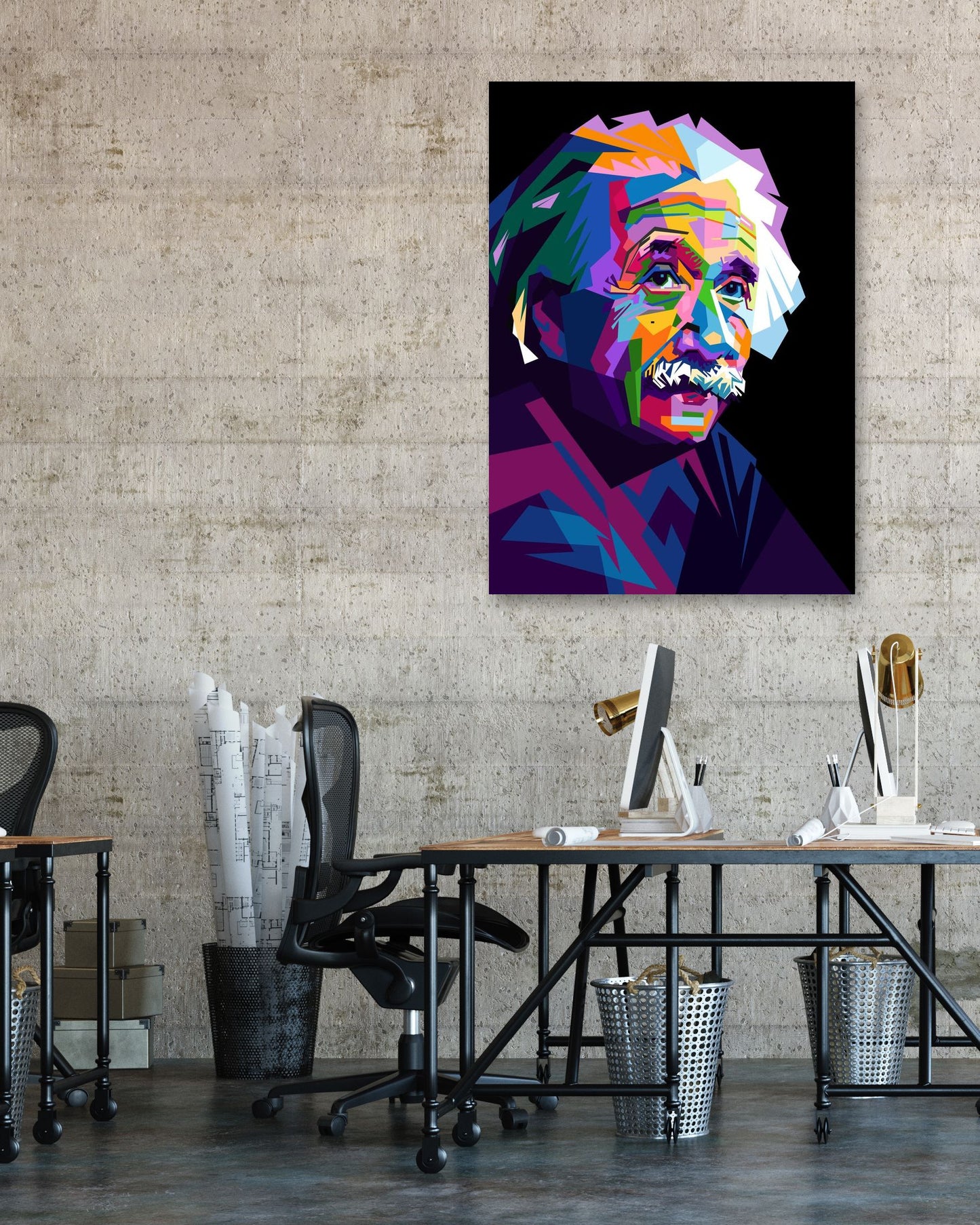 Albert Einstein pop art - @GhostArt