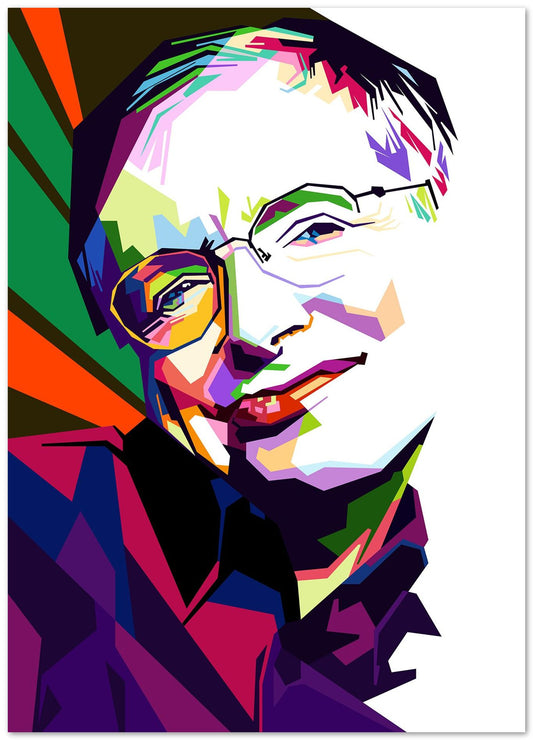 Stephen Hawking pop art - @GhostArt