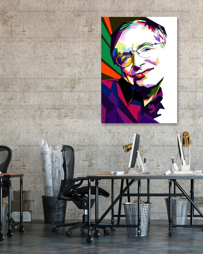 Stephen Hawking pop art - @GhostArt