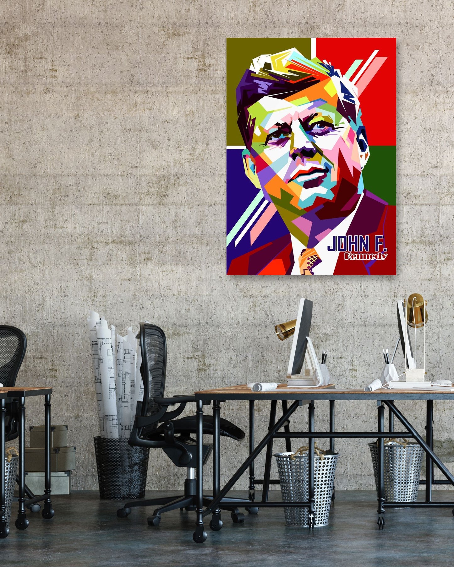 John F. Kennedy pop art - @GhostArt