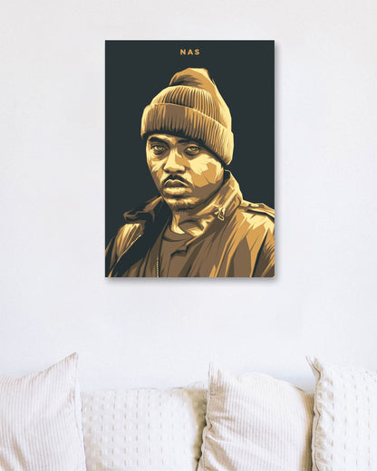 NAS Rapper Pop Art 5 - @LuckyDream