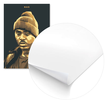 NAS Rapper Pop Art 5 - @LuckyDream