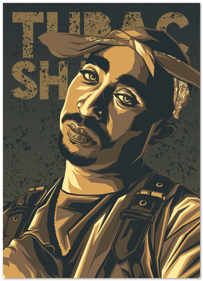 Tupac Shakur Pop Art 2 - @LuckyDream