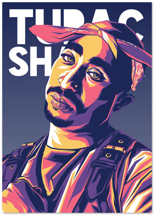 Tupac Shakur Pop Art 3 - @LuckyDream