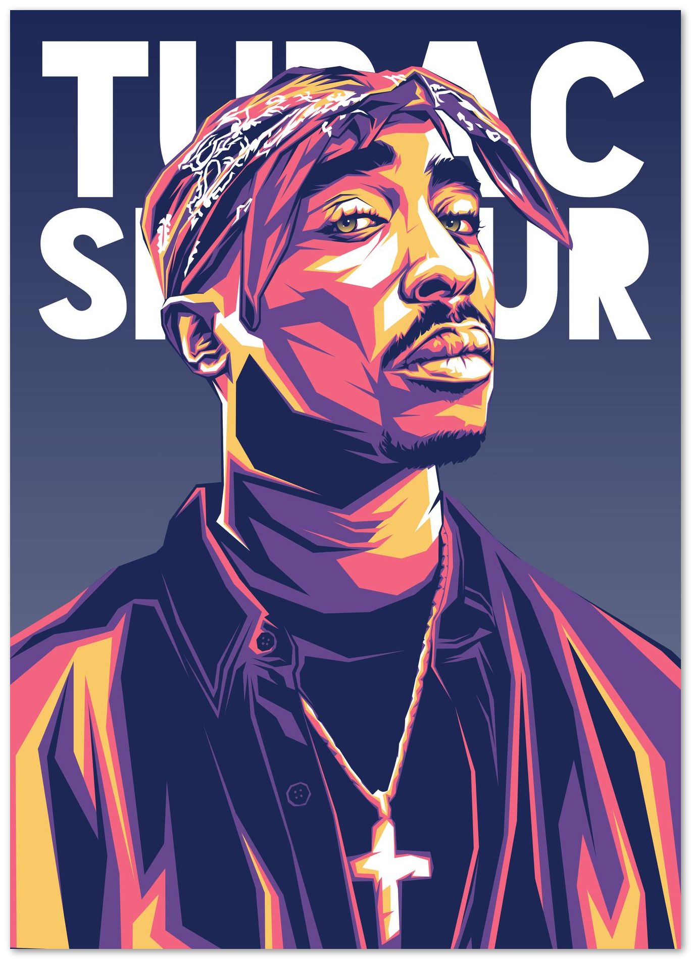 Tupac Shakur Pop Art 4 - @LuckyDream