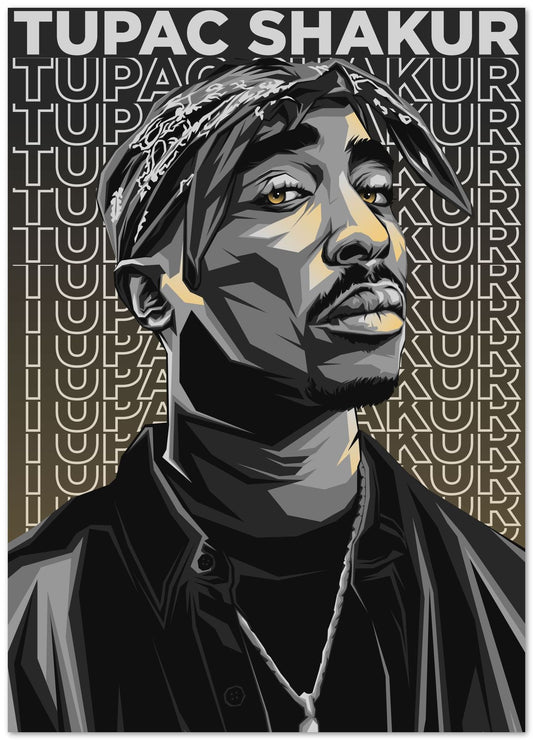 Tupac Shakur Pop Art 4 - @LuckyDream