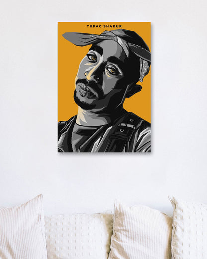 Tupac Shakur Pop Art 5 - @LuckyDream