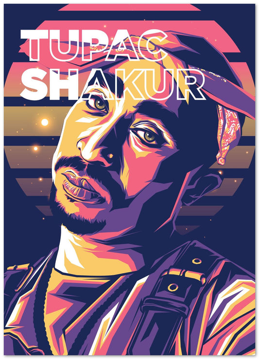 Tupac Shakur Pop Art 7 - @LuckyDream