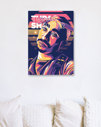 Tupac Shakur Pop Art 7 - @LuckyDream